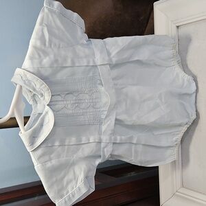 Carriage Boutique Light Blue Baby Romper Size 9 Months